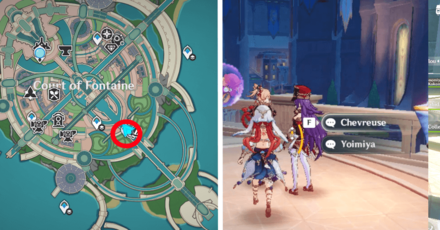 Roses and Muskets - Yoimiya and Chevreuse Location