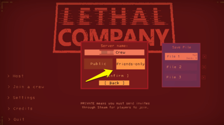 Lethal Company - How to Set Up Lobby Invite Friends