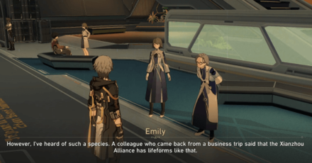 Honkai Star Rail - Talk to Emily at the Base Zone
