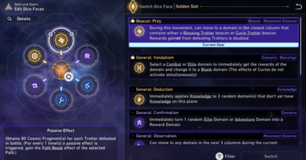 Honkai Star Rail - Dice Customization and All Dice Faces - New System in Gold and Gears