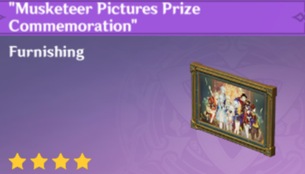 Genshin Impact - How to Get "Musketeer Pictures Prize Commemoration" Furnishing