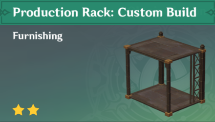 Genshin Impact - How to Get Production Rack: Custom Build Furnishing