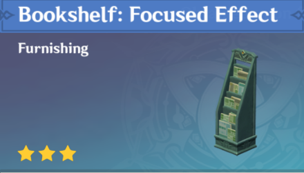 Genshin Impact - How to Get Bookshelf: Focused Effect Furnishing