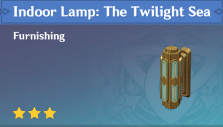Genshin Impact - How to Get Indoor Lamp: The Twilight Sea Furnishing