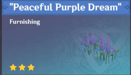 Genshin Impact - How to Get Peaceful Purple Dream Furnishing