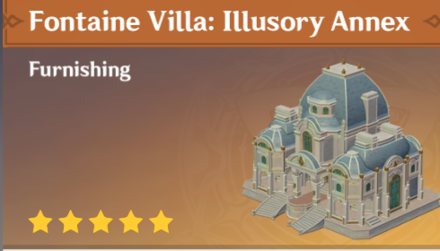 Genshin Impact - How to Get Fontaine Villa: Illusory Annex Furnishing