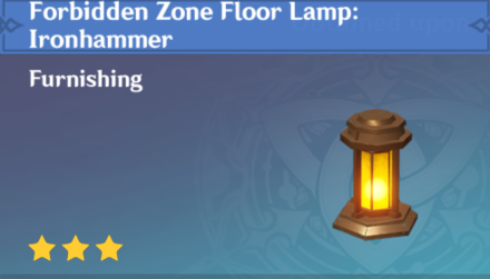 Genshin Impact - How to Get Forbidden Zone Floor Lamp: Ironhammer Furnishing