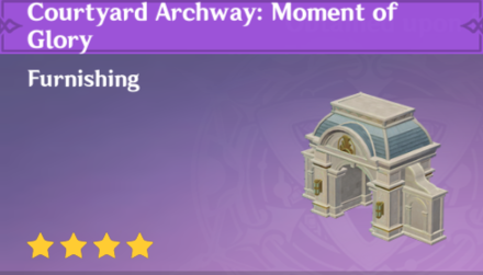 Genshin Impact - How to Get Courtyard Archway: Moment of Glory Furnishing