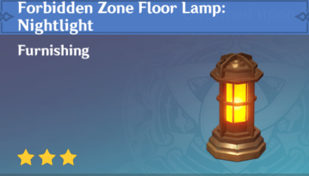 Genshin Impact - How to Get Forbidden Zone Floor Lamp: Nightlight Furnishing