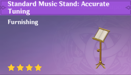 Genshin Impact - How to Get Standard Music Stand: Accurate Tuning Furnishing
