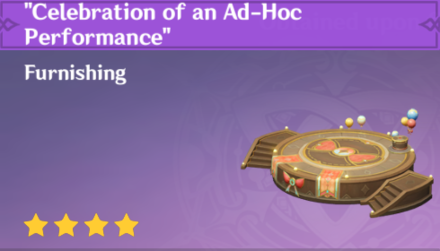 Genshin Impact - How to Get Celebration of an Ad-Hoc Performance Furnishing