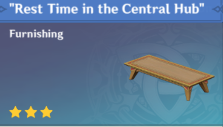 Genshin Impact - How to Get Rest Time in the Central Hub Furnishing