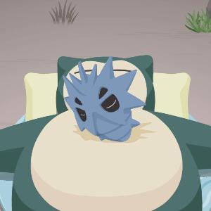 Pokemon Sleep - Atop-Belly Sleep