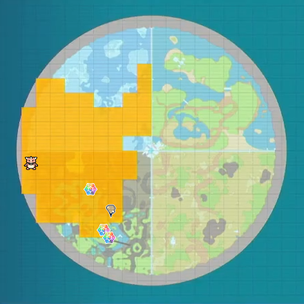 Golurk Indigo Disk Location Map