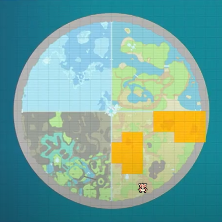 Exeggutor Indigo Disk Location Map