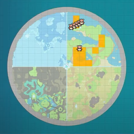 Galarian Slowpoke Indigo Disk Location Map