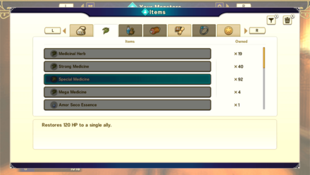 DQM The Dark Prince - Items List