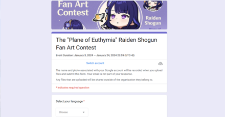 Genshin - Raiden Fan Art Contest