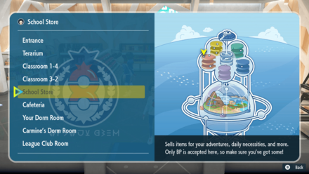 Pokemon Scarlet and Violet The Indigo Disk DLC - School Store