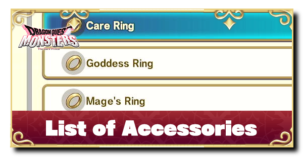 List of Accessories | Dragon Quest Monsters: The Dark Prince (DQM3)Game8