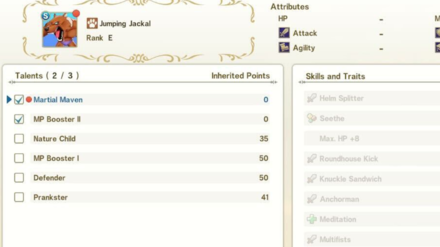 DQM3 - Inheriting Talents