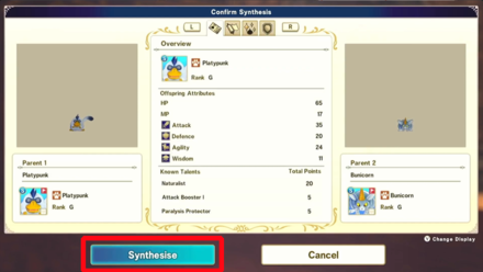 DQM 3 - How to Synthesize Monsters - Confirm Synthesis