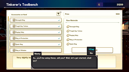Dragon Quest Monsters The Dark Prince - Select Accessories for Synthesis