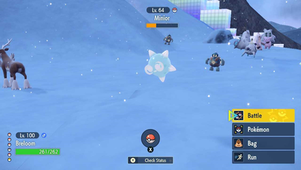 Pokemon SV - Blue Minior Overworld