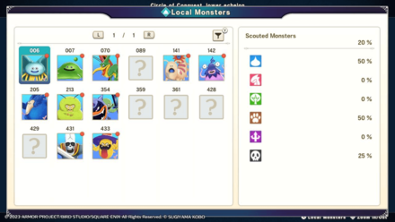 DQM3 - Monsterpedia