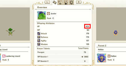 DQM The Dark Prince -After Synthesis Stats