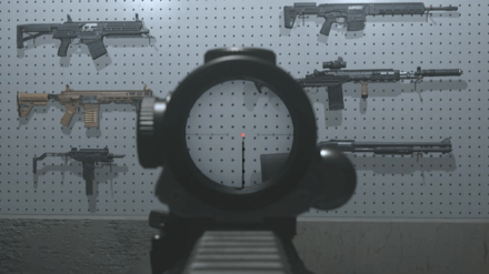 MW3 - Rhino Reflex Reticle View
