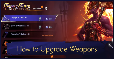 Prince of Persia The Lost Crown - How to Upgrade Weapons