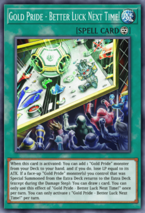 Gold Pride - Better Luck Next Time!