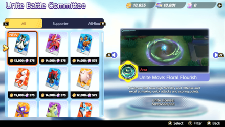 Pokemon UNITE - Meowscarada Price and Cost.png