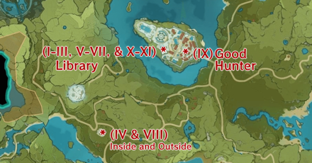 Genshin - The Fox in the Dandelion Sea Map Locations