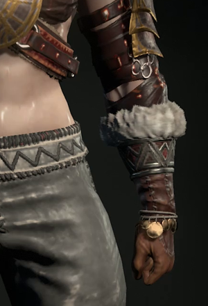 D4 - Barbarian Fur-Lined Mitts