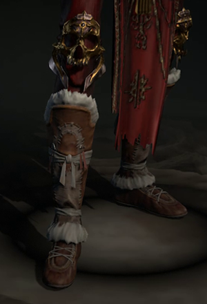 D4 - Necromancer Fur-Lined Boots