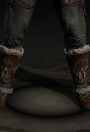 D4 - Barbarian Fur-Lined Boots