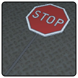 Lethal Company - Stop Sign