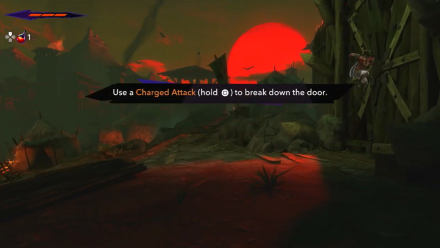 Use Charged Attack on the Gate - Prince of Persia The Lost Crown