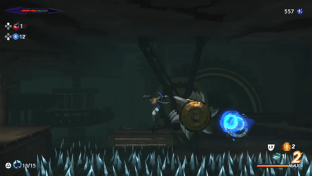 Use the Bow and Chakram to Jump Over the Rotating Spike Trap