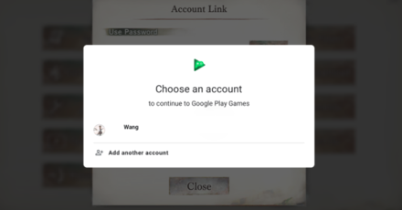 choose account
