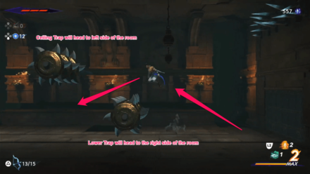 Wait for the Ceiling Trap to Pass then Jump Over the Spike Trap