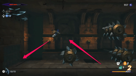 Jump Over the Left Spike Trap