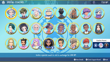 Pokemon SV - All Special Coaches