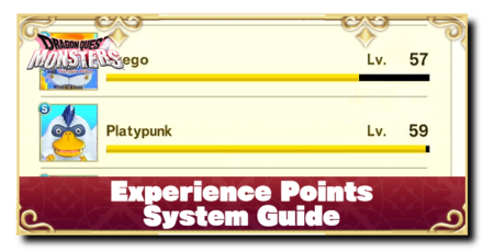 Dragon Quest Monsters The Dark Prince - Experience Points System Guide Top Banner