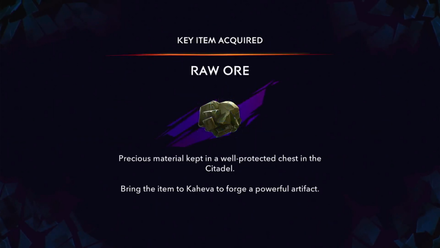 Retrieve the Ore from the Chest