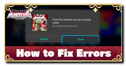 Dragon Quest Monsters The Dark Prince - How to Fix Errors