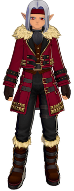 Dragon Quest Monsters The Dark Prince - Burgundy Gothic Vestment Full Body