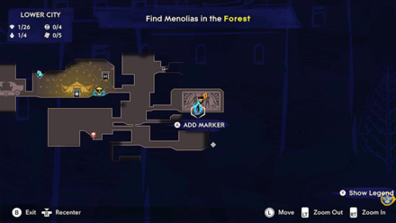 PoP - Side Quest: Prophecy of Mount Qaf Map View Image